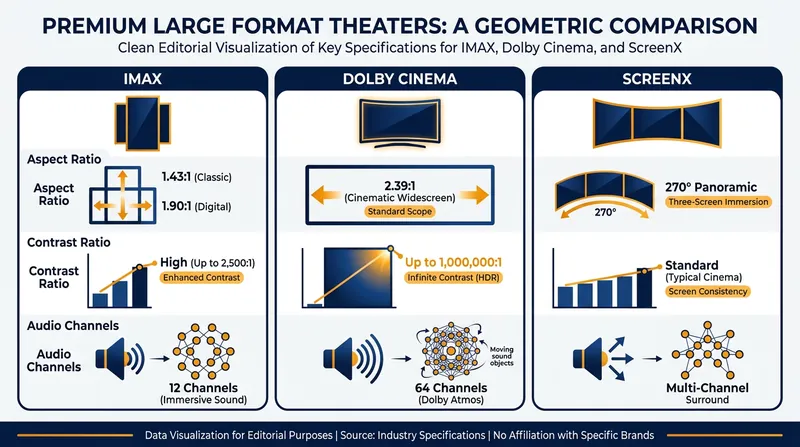 A technical breakdown of how the top three premium cinema formats compare.