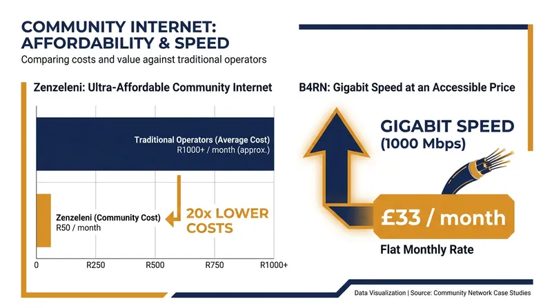 Community-owned networks consistently deliver higher speeds at a fraction of the cost of commercial providers.