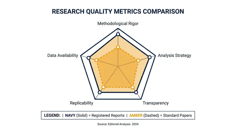 In a 2021 Nature Human Behaviour study, peer reviewers rated Registered Reports higher across 19 quality criteria.