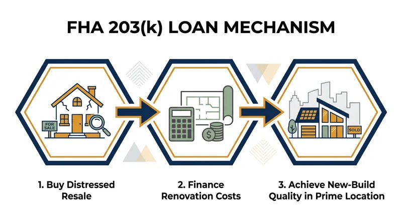 Renovation loans offer a middle path for buyers willing to manage construction in an established neighborhood.