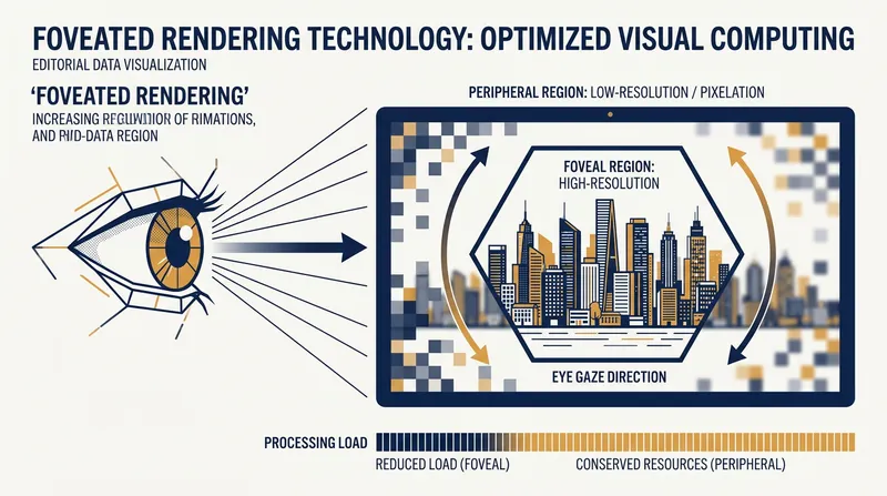 Internal eye-tracking allows the headset to focus processing power only where the user is actively looking.