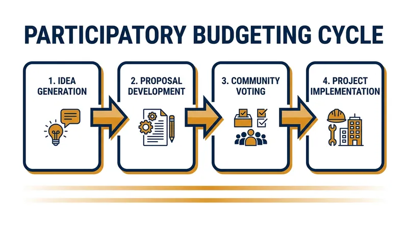 The multi-stage process of participatory budgeting ensures ideas are vetted before a final vote.