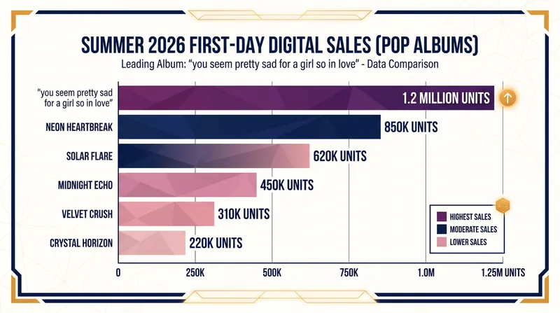 Rodrigo's new album quickly outpaced competing summer releases on digital storefronts.
