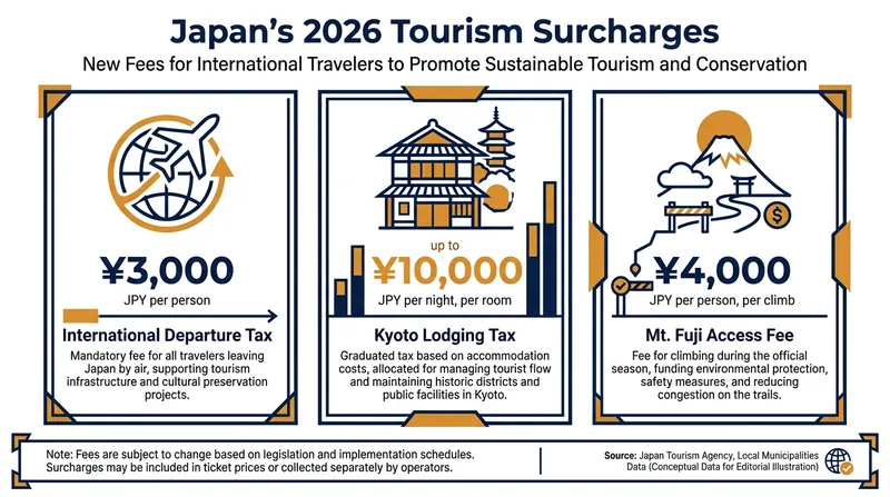 New fees implemented in 2026 aim to fund infrastructure and preservation efforts.