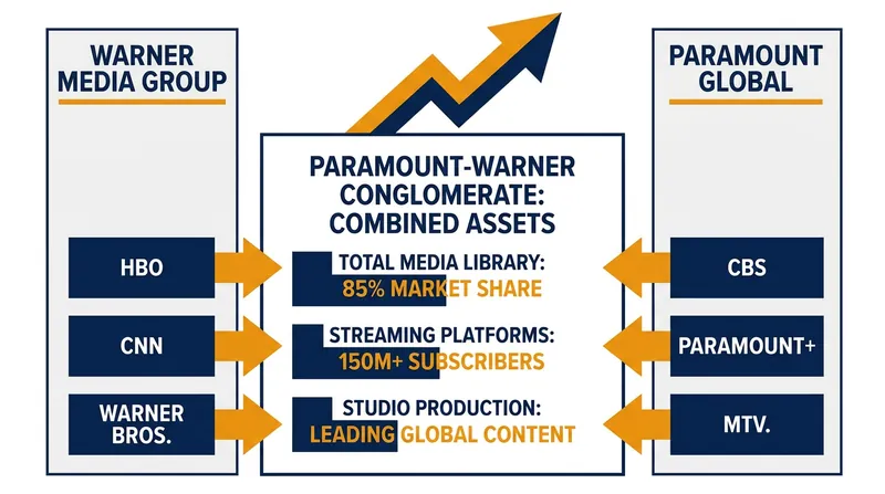A breakdown of the major media properties uniting under the Paramount Skydance umbrella.