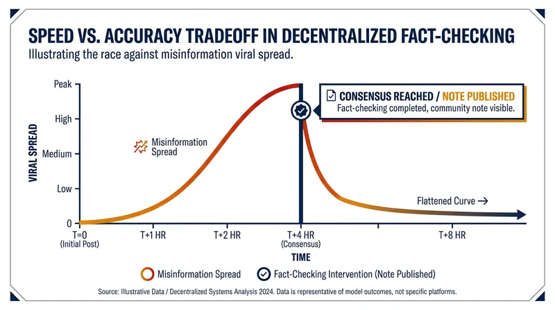 The primary limitation of bridging algorithms is the time required to build consensus during viral events.