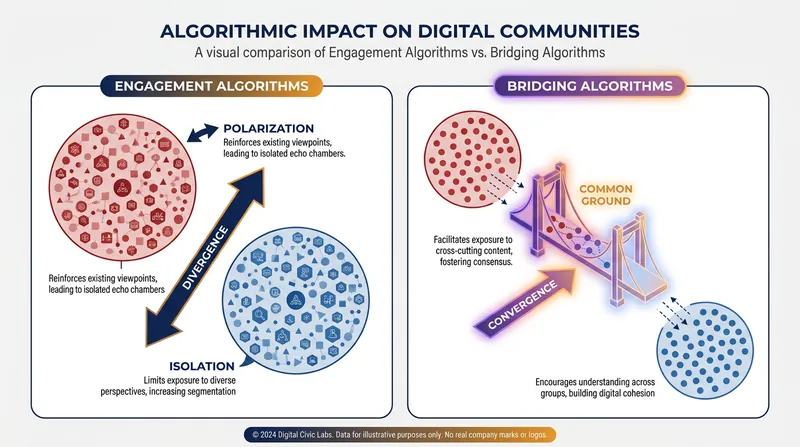 Unlike engagement algorithms that reward division, bridging algorithms reward cross-ideological agreement.