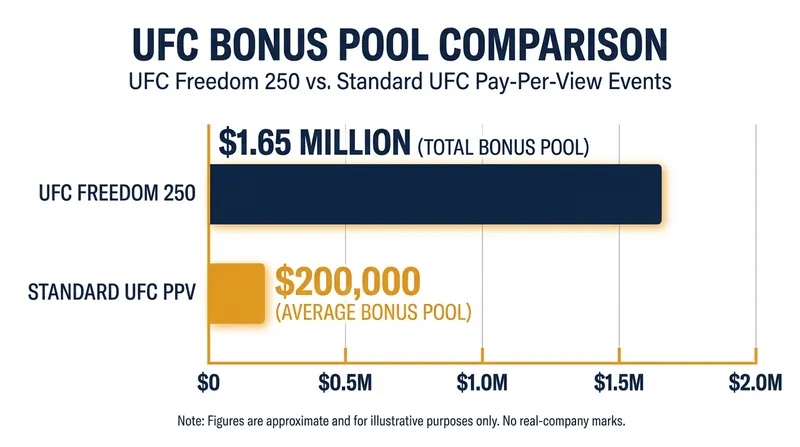The total bonus pool for the event shatters previous UFC compensation records.