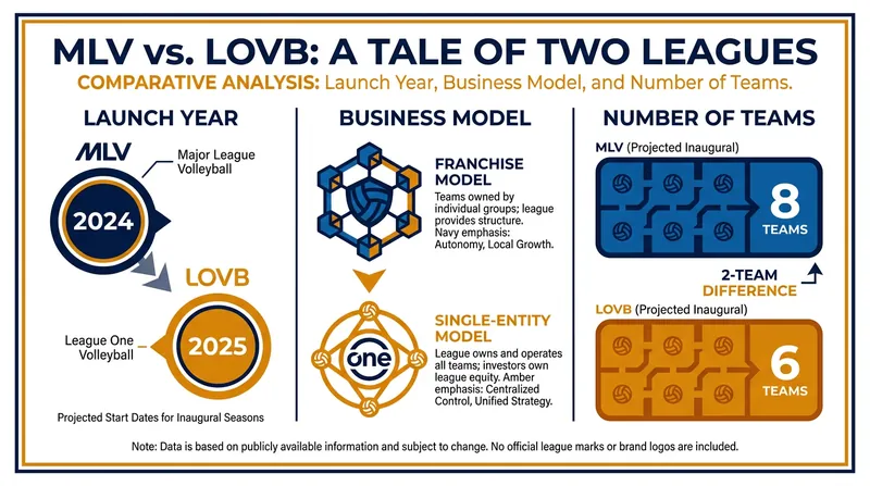 How the two competing leagues structure their business models.