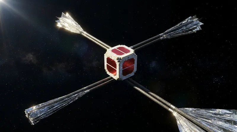 Next-generation composite booms can be tightly coiled for launch and unfurled in orbit to support massive sails.