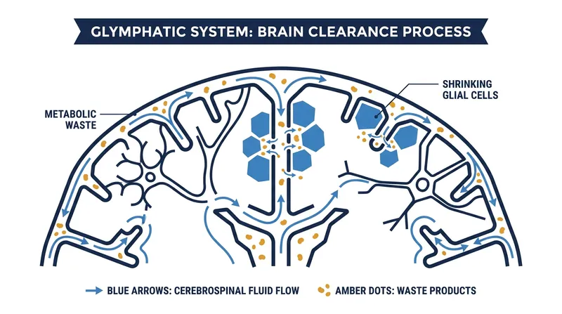 During slow-wave sleep, the brain's interstitial space expands by up to 60%, allowing cerebrospinal fluid to wash away neurotoxins.