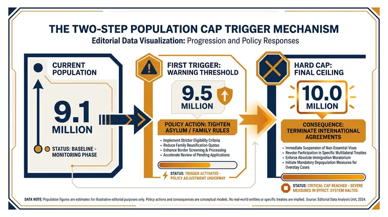 How the proposed two-step population cap would be implemented.