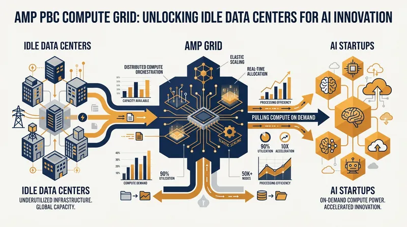 The utility model pools underutilized hardware, allowing startups to pull compute on demand without long-term contracts.