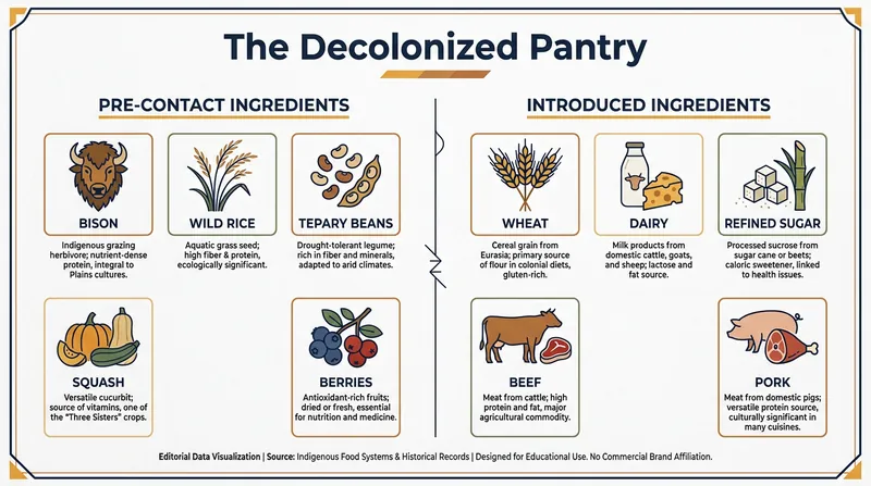Many Indigenous culinary experiences focus exclusively on pre-contact ingredients native to the Americas.