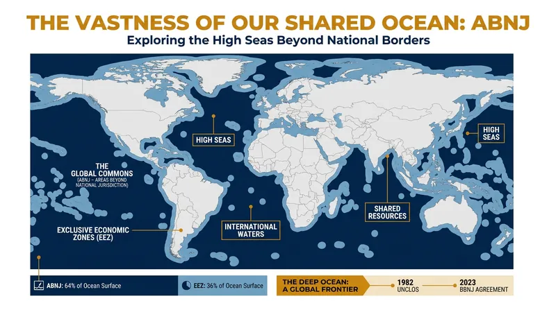Areas Beyond National Jurisdiction cover roughly half of the Earth's surface.