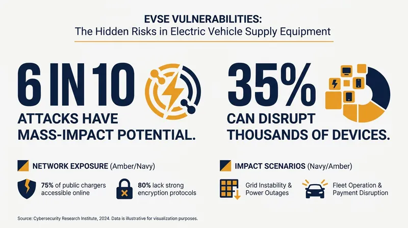 Recent data underscores the systemic risk posed by unsecured charging infrastructure.
