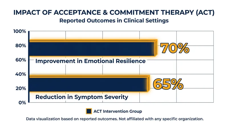 Clinical studies demonstrate significant improvements in resilience and symptom reduction through ACT-based training.