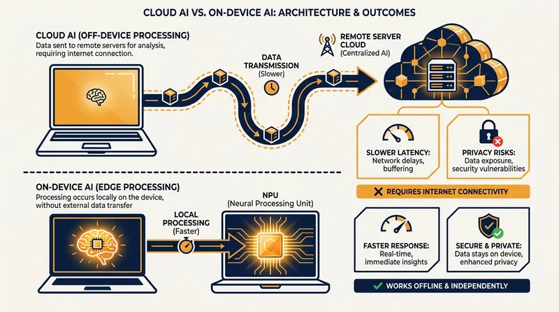 On-device AI eliminates the need to send sensitive data to remote servers.