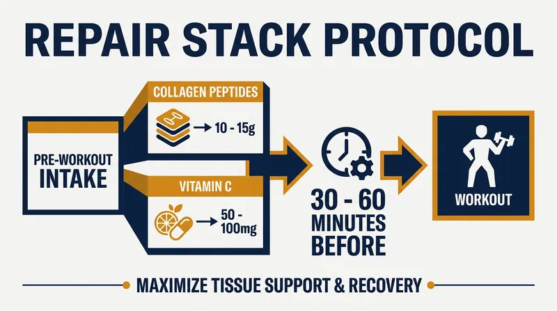 The optimal dosing and timing protocol for connective tissue repair.
