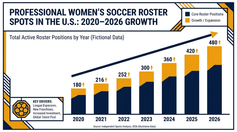 The combined expansion of the NWSL and the USL Super League has created an unprecedented number of professional opportunities for female athletes.