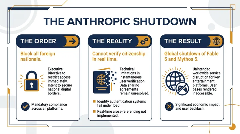 How a directive targeting foreign nationals resulted in a global shutdown.