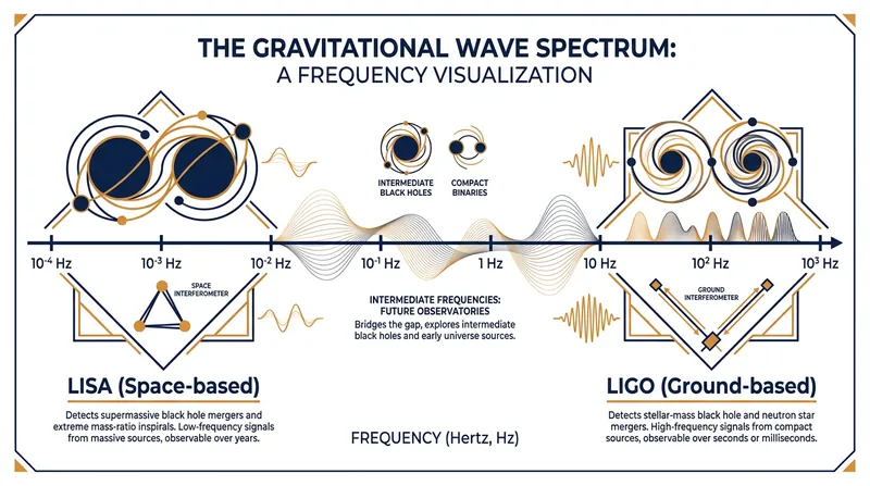 LISA will detect low-frequency gravitational waves that are impossible to measure from Earth.