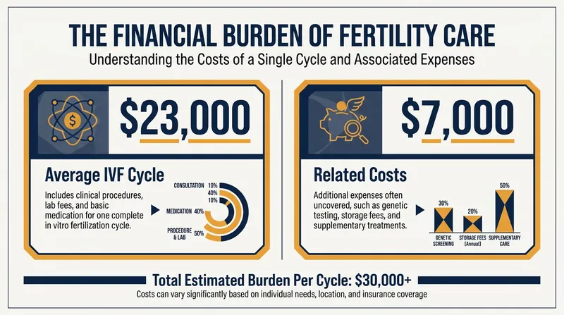 The out-of-pocket costs for a single cycle of IVF often exceed $20,000.