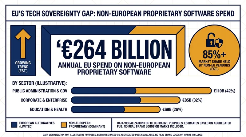 The Tech Sovereignty Package aims to redirect Europe's massive foreign software expenditure.