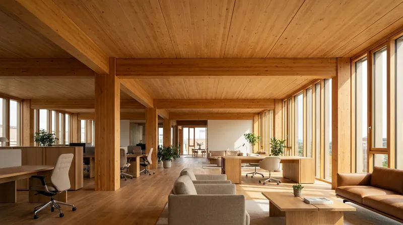 Beyond its structural benefits, exposed mass timber provides a warm, natural aesthetic that is highly sought after in modern architecture.