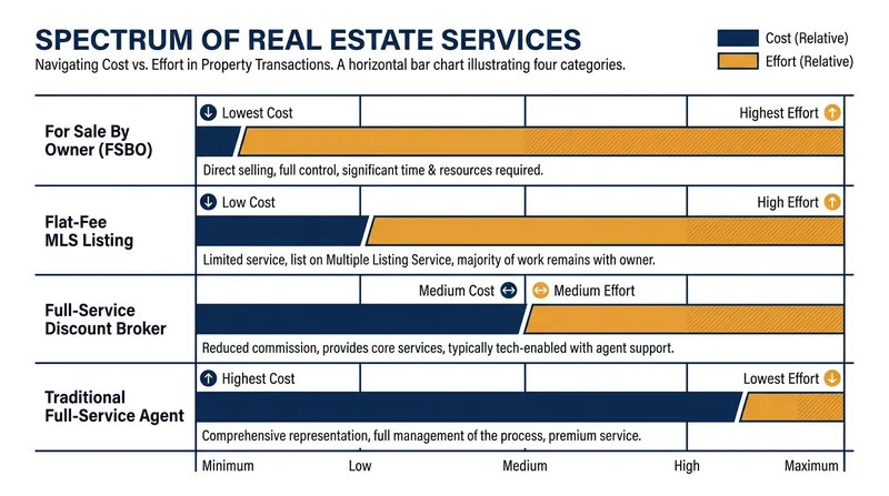 Sellers must weigh the trade-off between upfront cost savings and the amount of personal effort required.