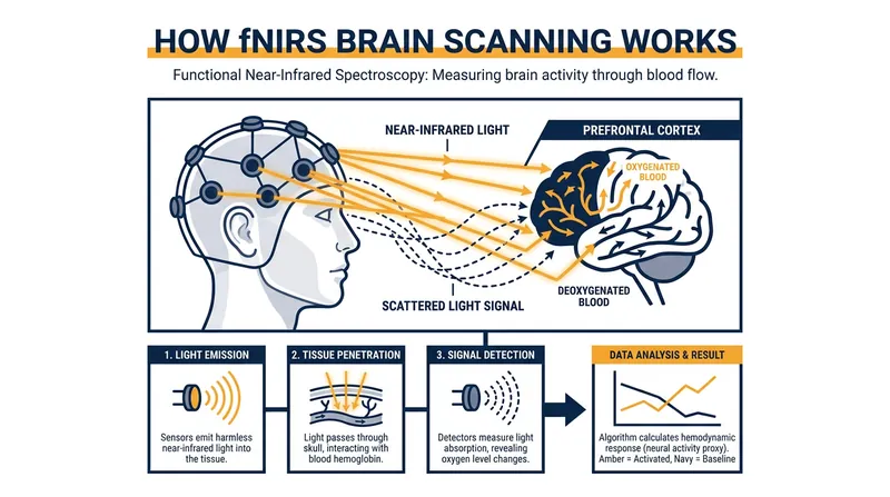 Functional near-infrared spectroscopy (fNIRS) allows researchers to monitor brain activity non-invasively while children watch television.