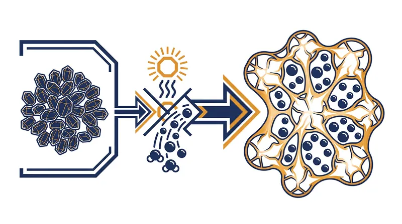 Heating flour and water to 65°C causes starch granules to swell and burst, trapping significantly more moisture.