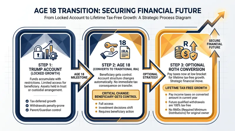 The critical transition period when the beneficiary assumes legal control of the assets.