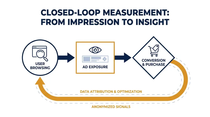 Closed-loop measurement allows brands to directly link an ad view to a verified purchase.
