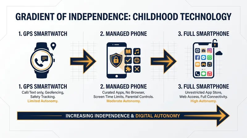 Many parents are bridging the digital gap with intermediate devices that offer communication without social media.