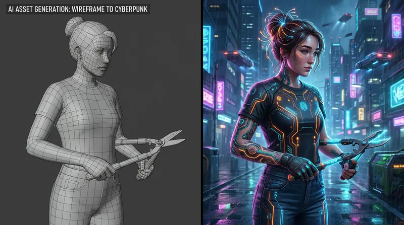 Text-to-3D platforms allow developers to generate fully textured models in under a minute.