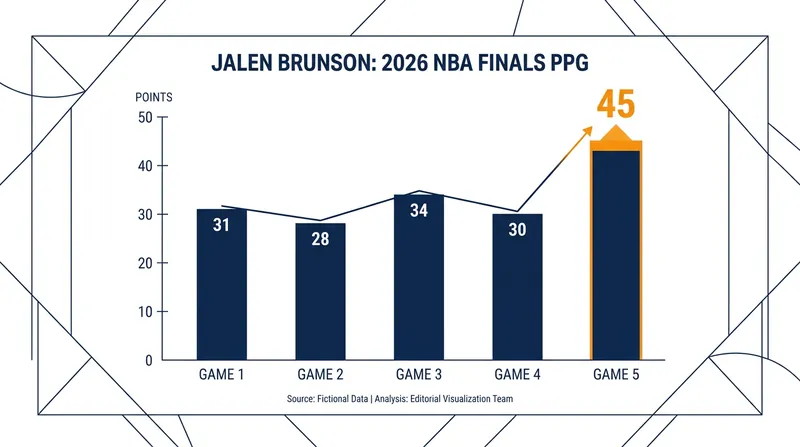 Jalen Brunson's consistent scoring output culminated in a 45-point masterpiece in the clinching game.