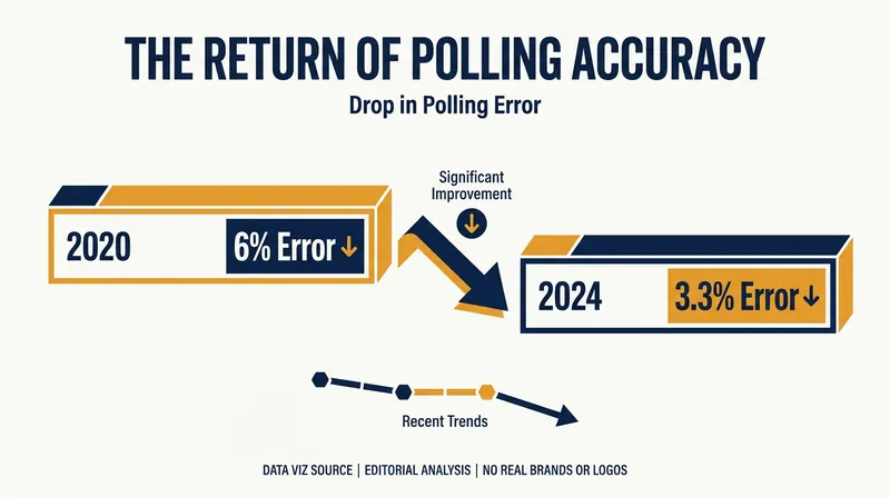 The 2024 U.S. election cycle produced the most accurate polling results since 1998.