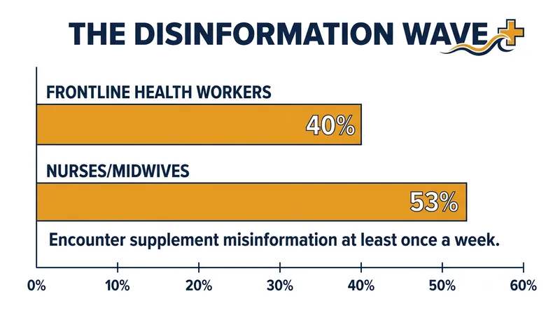 A recent survey highlights the frequency with which medical professionals must address inaccurate supplement claims.