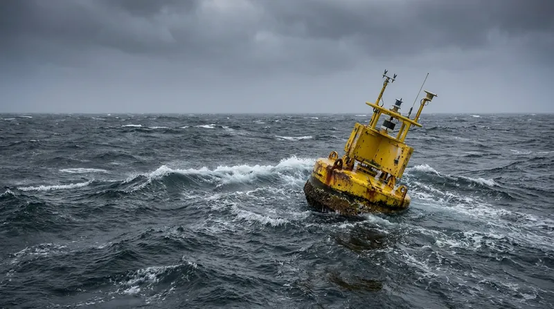 Scientists rely on arrays of deep-ocean sensors to measure the salinity and flow rate of the Atlantic currents.