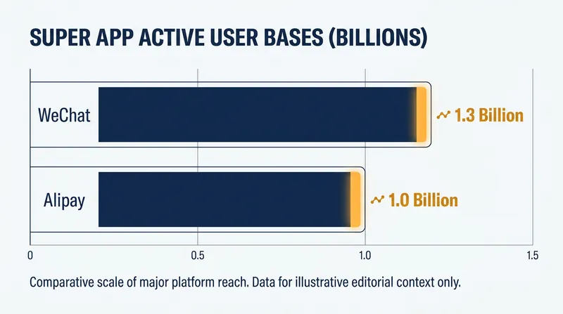 The battleground: WeChat and Alipay dominate the Chinese digital ecosystem.