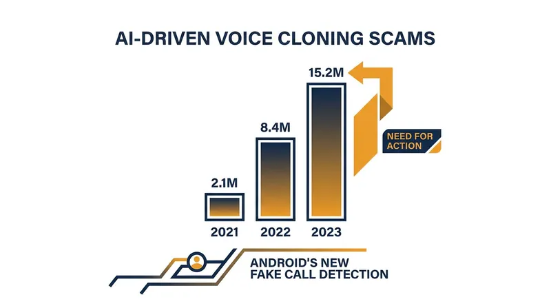 The integration of on-device scam detection comes as voice-cloning fraud reaches record highs.