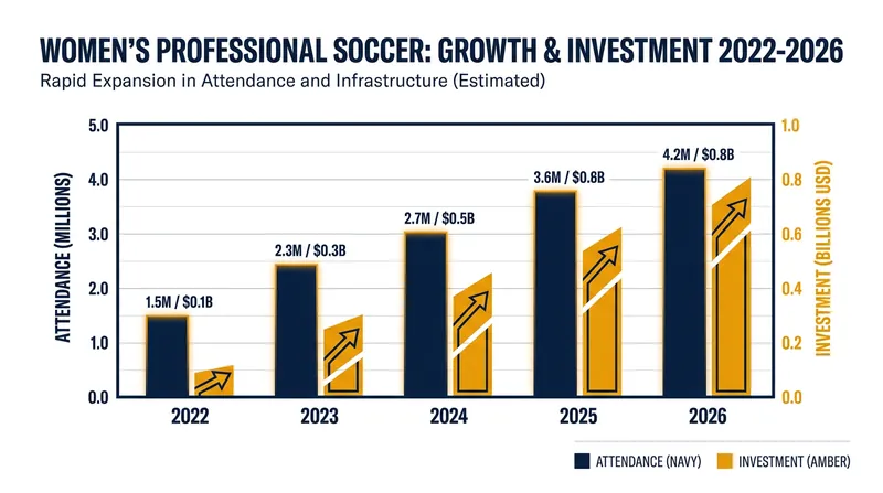 Surging attendance and commercial revenues are fueling a wave of infrastructure investments across the NWSL.