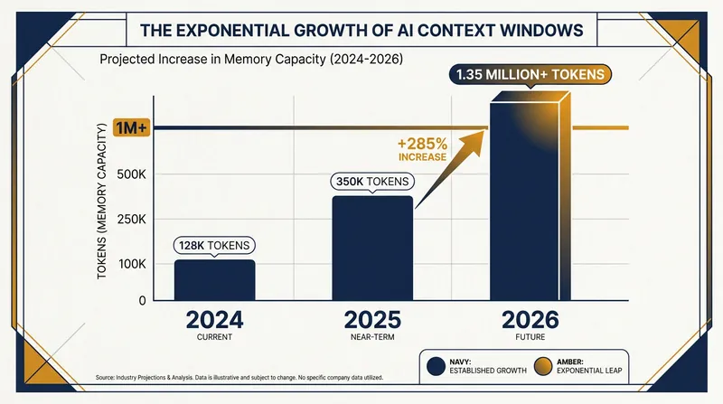 Expanded memory allows modern AI agents to remember user preferences and process vast amounts of personal data.