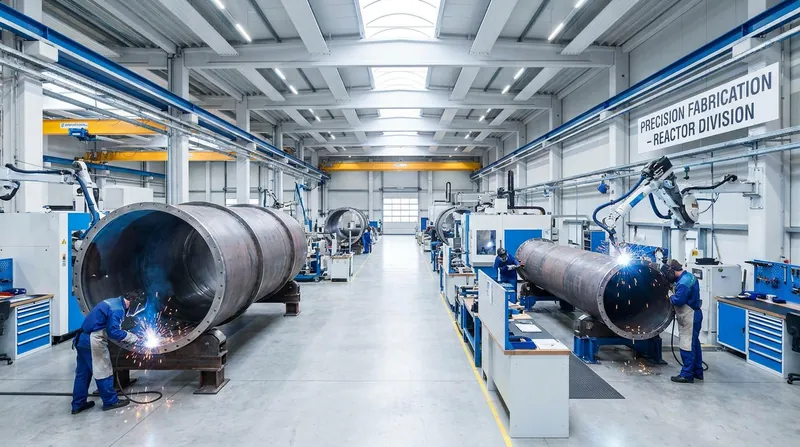 SMR components are designed to be manufactured in centralized factories rather than built from scratch on-site.