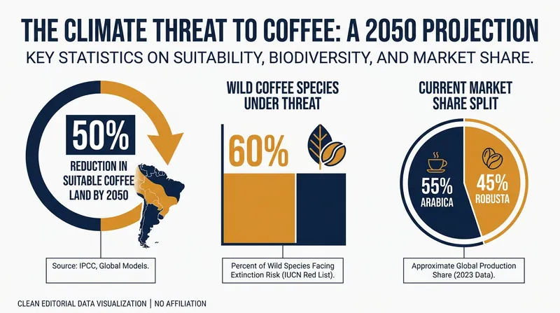 The shrinking map for traditional coffee cultivation.