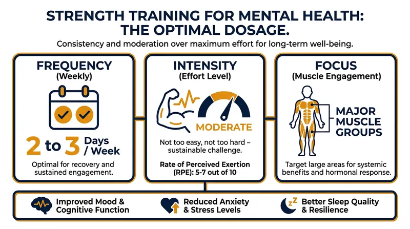 Clinical guidelines for prescribing resistance training for anxiety and depression.