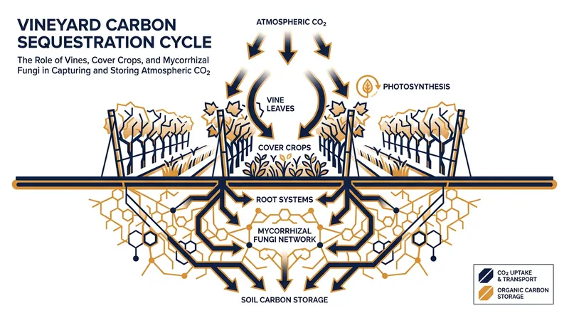 How no-till farming and cover crops allow vineyards to draw atmospheric carbon underground.
