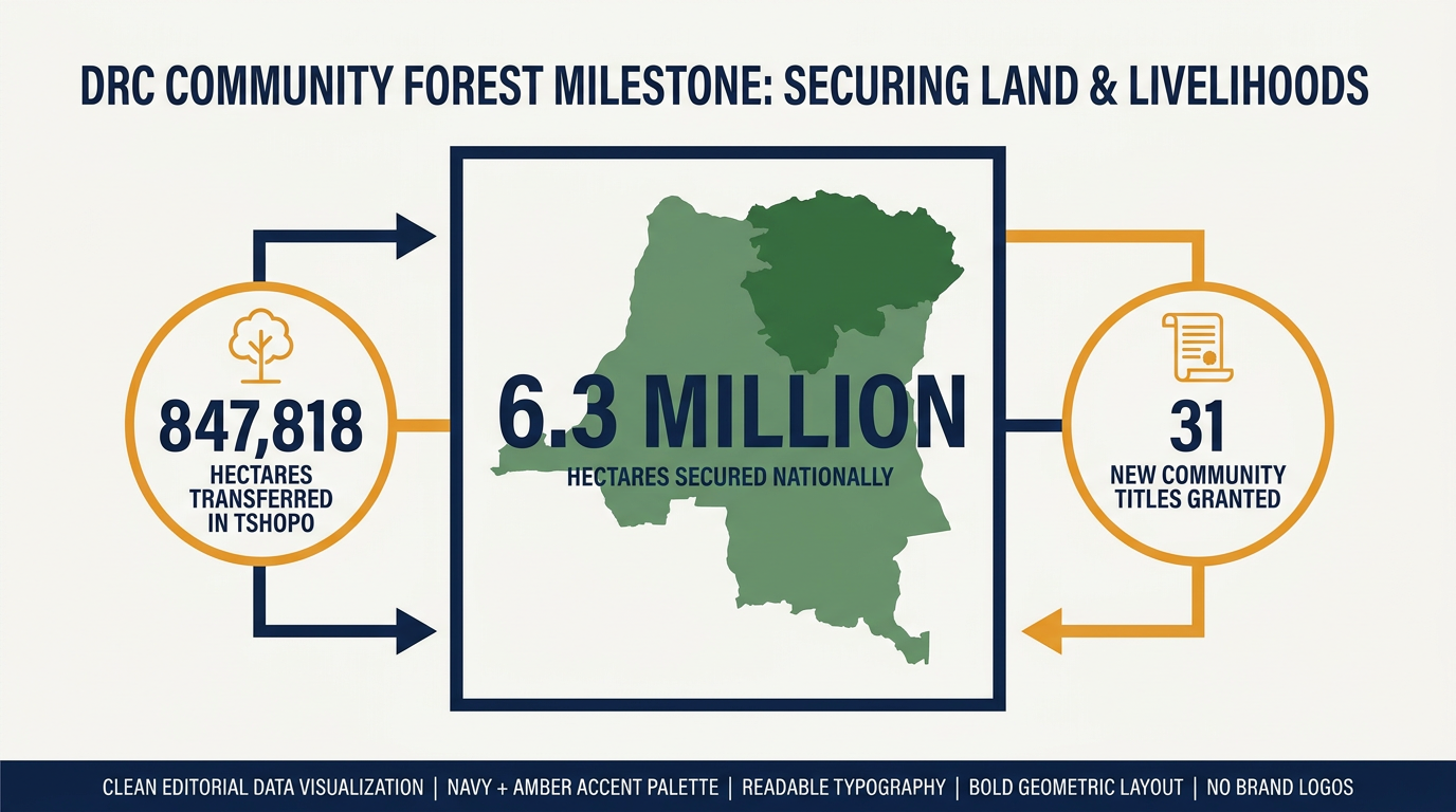 The scale of the historic land transfer in Tshopo Province.