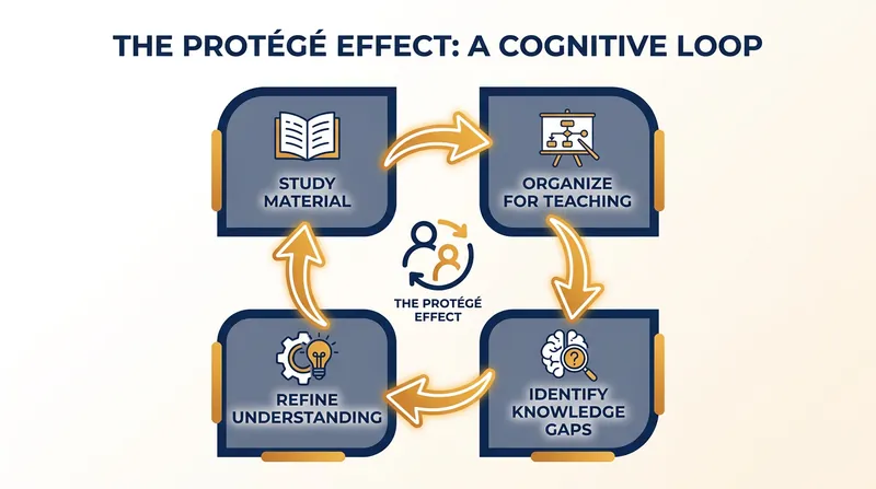 The continuous feedback loop of teaching prevents the illusion of competence.